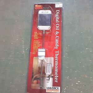Redi check digital oil and candy thermometer.